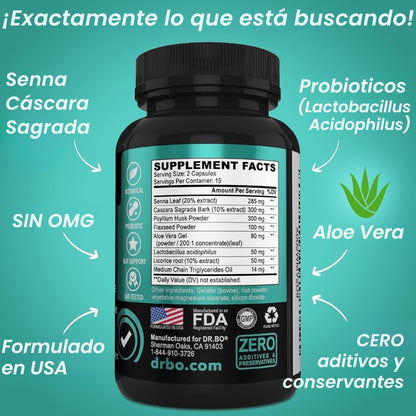 Dr. Bo - Capsulas 15 Days para digestión - OFERTA 2X1