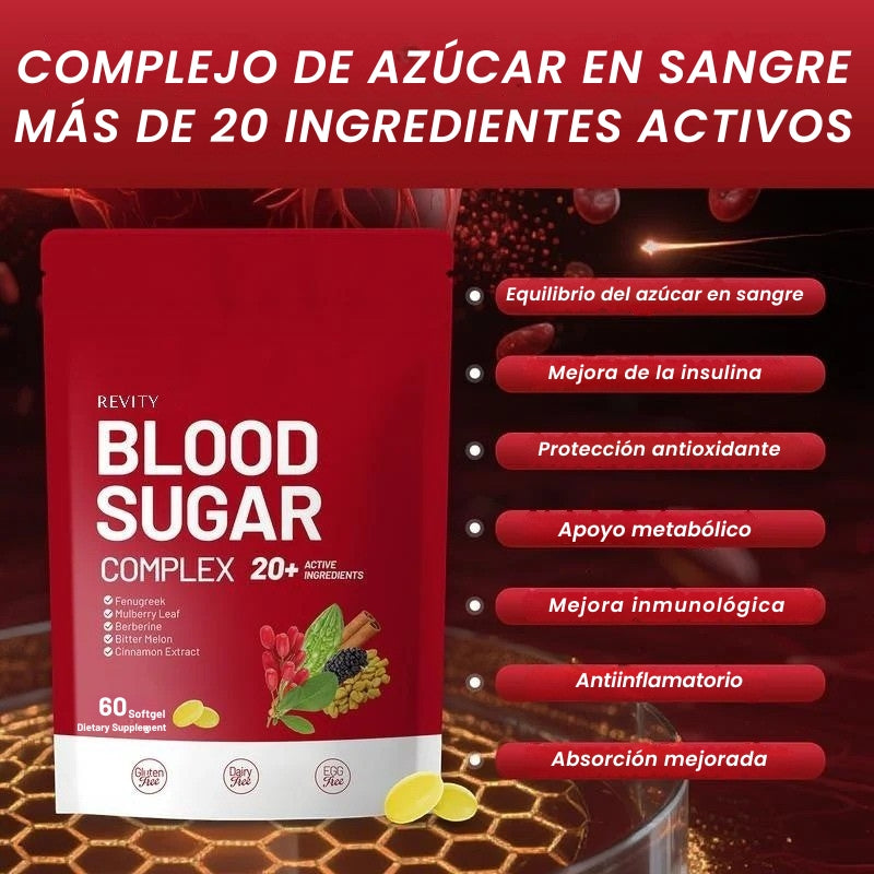 Blood Sugar – Regula tus niveles de azúcar y mejora tu energía - OFERTA 2X1