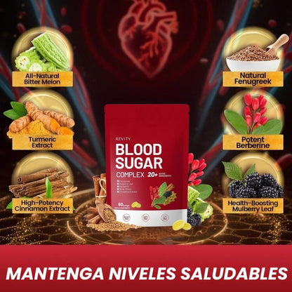 Blood Sugar – Regula tus niveles de azúcar y mejora tu energía - OFERTA 2X1